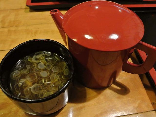 蕎麦湯_生粉打そば 結喜庵