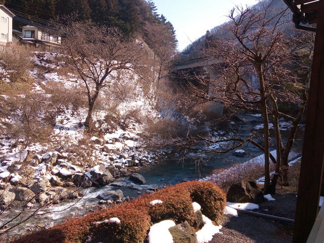 四万川に面した町営施設_四万清流の湯