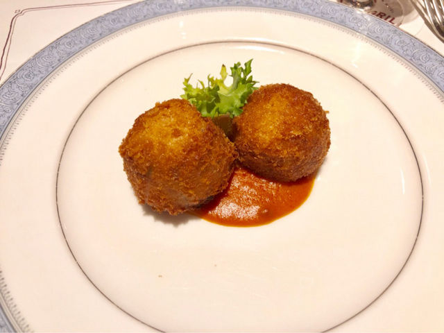 大正カニクリームコロッケット_NIKKO KANAYA HOTEL CRAFT GRILL