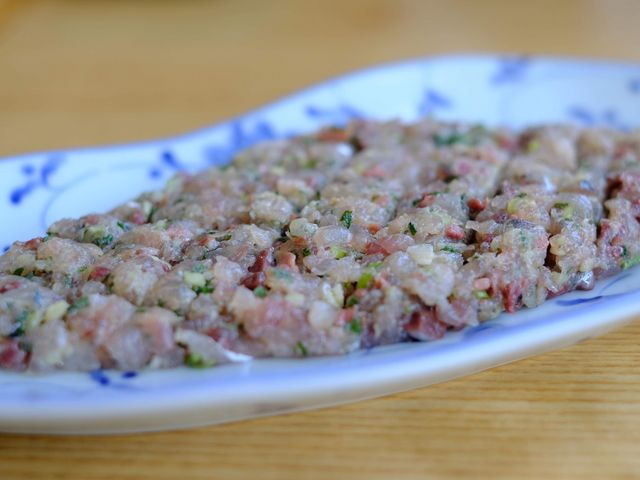 鯵のなめろう、旨い!_富鮨