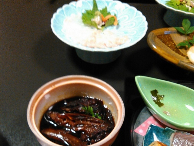 クエの煮つけと刺身_尾鷲シーサイドビュー