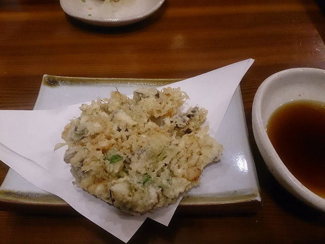 帆立と天豆のかき揚げ_笹よし