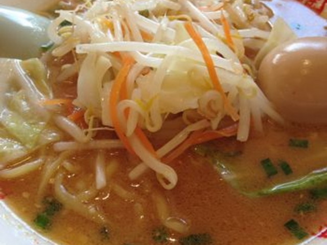 みそラーメン+煮玉子ナリ_おおぎやラーメン飯山店