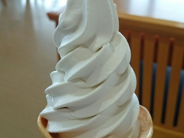 道の駅おがわら湖シジミソフトクリーム_道の駅おがわら湖