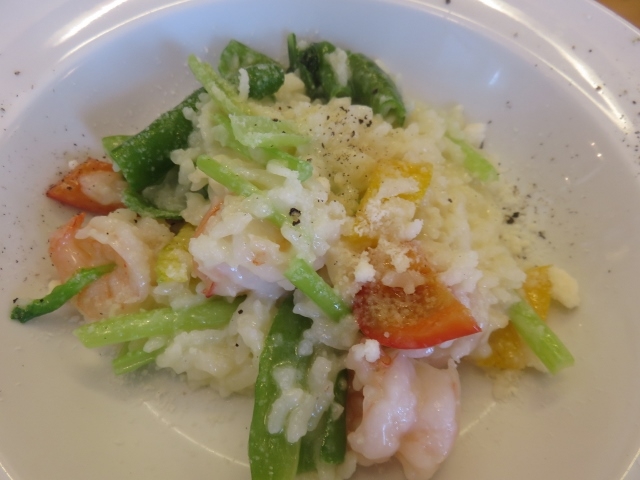 海老といろいろ野菜チーズリゾット_フクモト