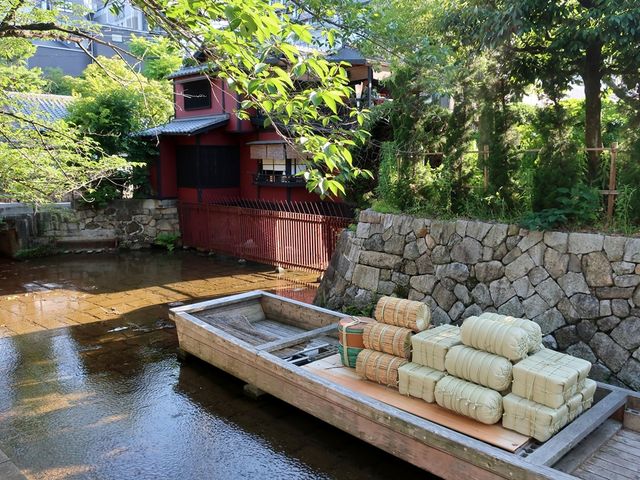 方向転換の様子がよくわかる現地_一之舟入跡