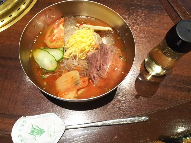 氷も入っててキンキンに冷えてて美味しかった(^^)_利花苑 中州明治通り店