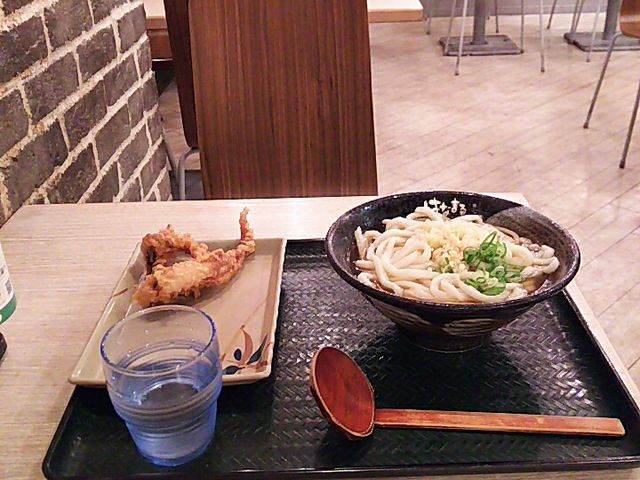 うどん、げそ天_はなまるうどん 渋谷公園通り店