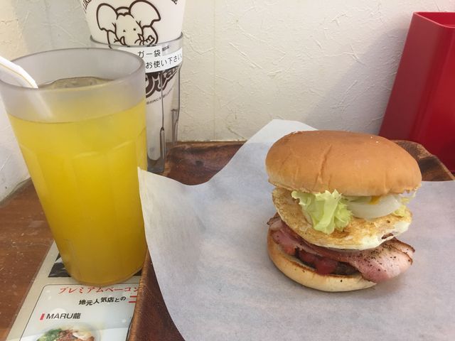 元祖ベーコンエッグバーガー。_ビッグマン・佐世保・京町本店