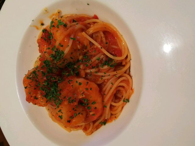 大きいえびのチリソース
_パスタ&ビュッフェRiSE CAFE