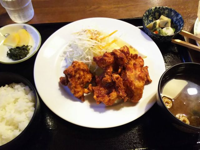 唐揚げ定食_下北山温泉きなりの湯・きなり館