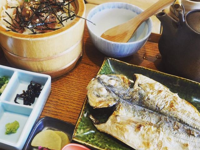 鯵のまご茶御膳_囲炉茶屋