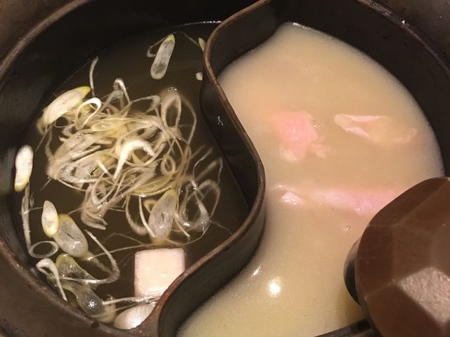 2種類お出汁を選びました_温野菜 三条鴨川店
