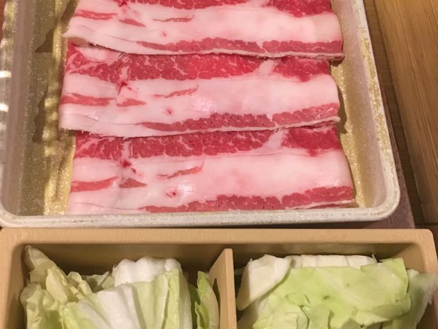 お肉も脂がのってます_温野菜 三条鴨川店