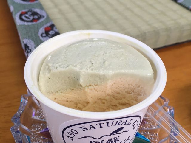 いぐさと玄米のアイス。さっぱりとして香ばしく美味しかったです!_イナダ有限会社