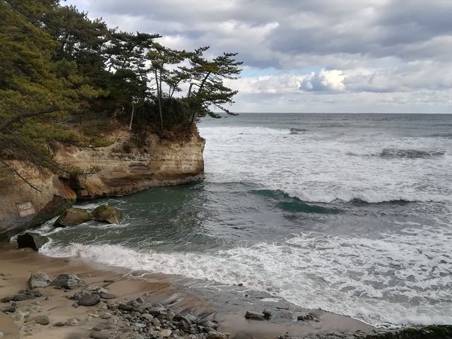 レストラン前の海_しおさい
