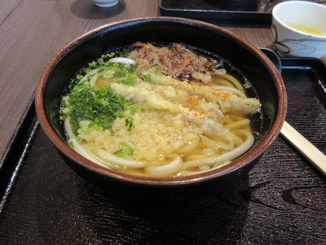 ごぼう天うどん。_大分自動車道山田サービスエリア上り線レストラン