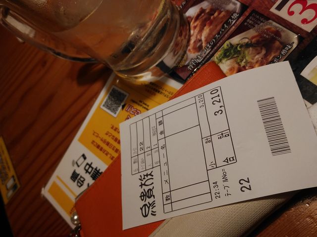 女二人でお腹いっぱい食べて、3千円強_鳥貴族 金町南口店