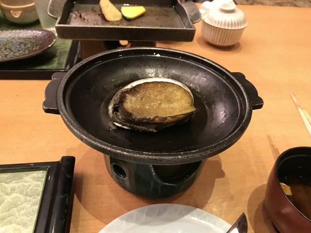 鮑の踊り焼き_水上館