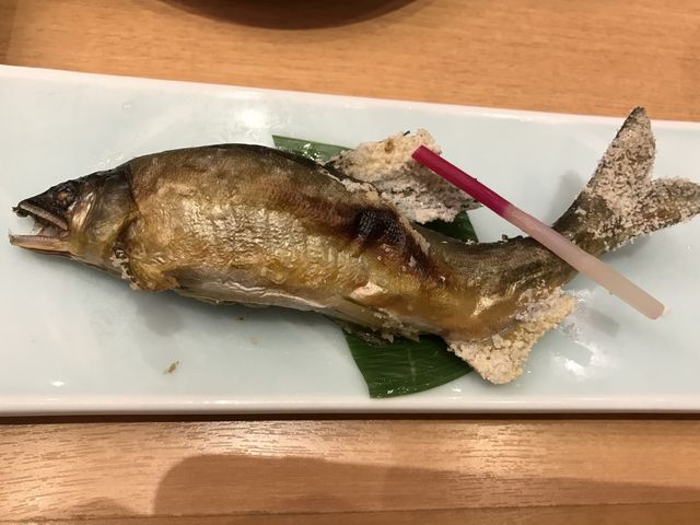 唯一食べていた鮎_水上館