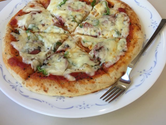 出来立てのピザを注文しました。美味しかったです。_憩い