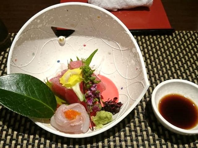 ヒラメや鮪の御造り_滝味の宿豊年万作