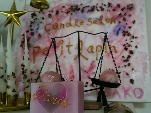 飾ってあったのにうっとり!_Candle studio petit lapin