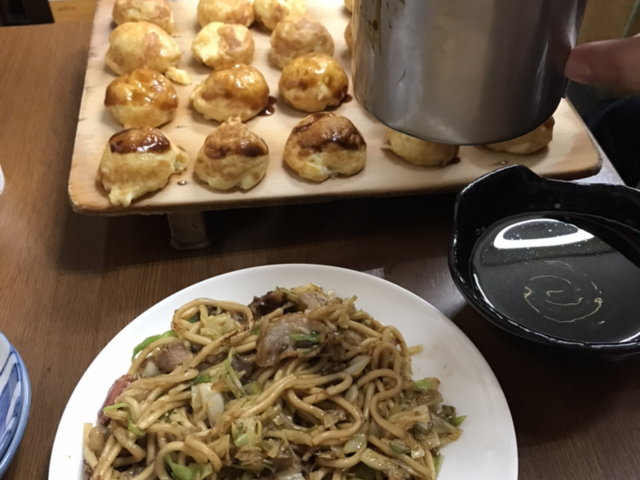 ミックス焼きそば550円_明石焼き たこ庵