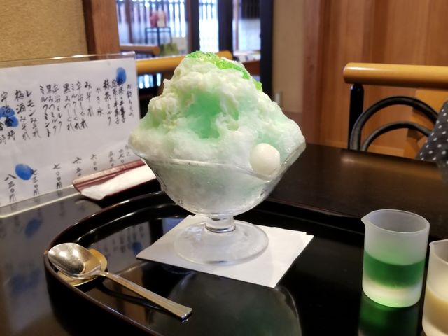 ミントミルク_大極殿 六角店・甘味処 栖園