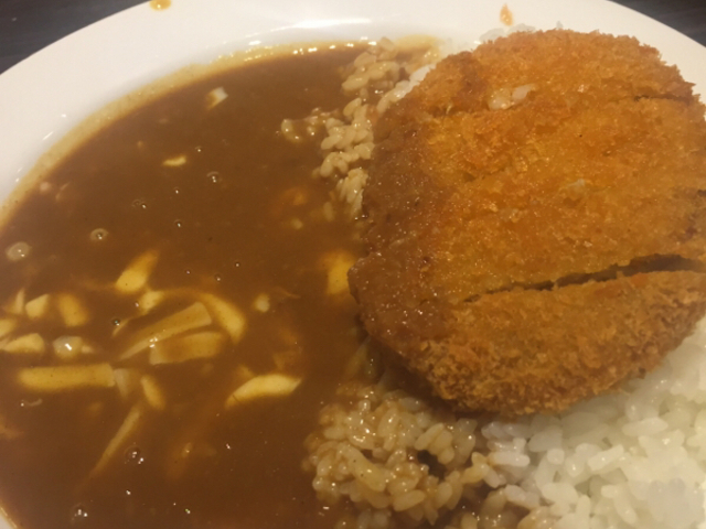 メンチカツカレーです。_カレーハウスCoCo壱番屋中央区人形町店