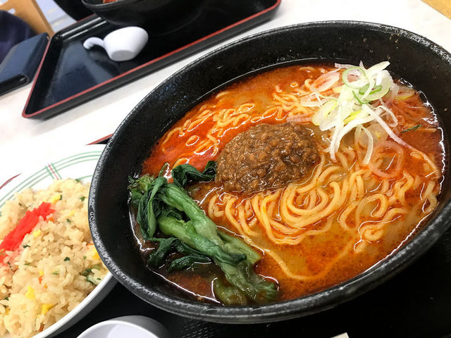 担々麺チャーハンセット_東北自動車道・岩手山SA・上り
