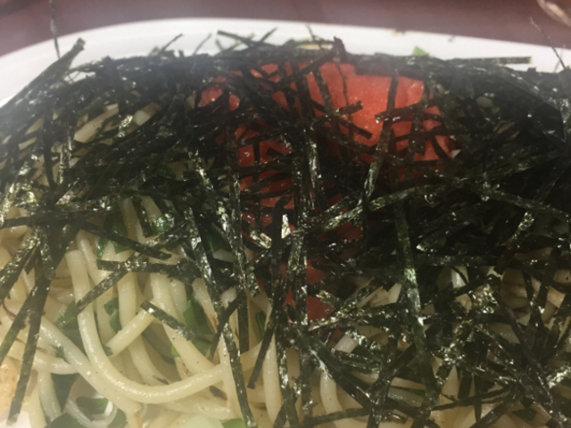 明太子スパゲティです。_ジャポネ
