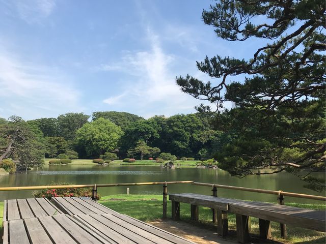 【六義園 吹上茶屋】テラス席_六義園 吹上茶屋