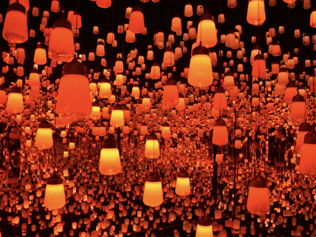 ラプンツェルみたいです。見るのは交代制です。_MORI Building DIGITAL ART MUSEUM:EPSON teamLab Borderless