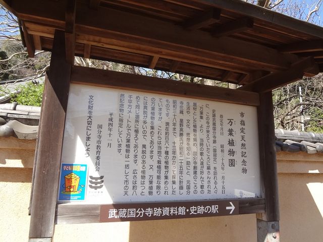 詳しい案内がありました_万葉庭園