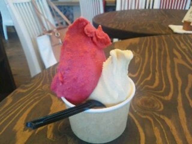 ハスカップ&キャラメル_ジェラート アリス カフェ ジェラビット