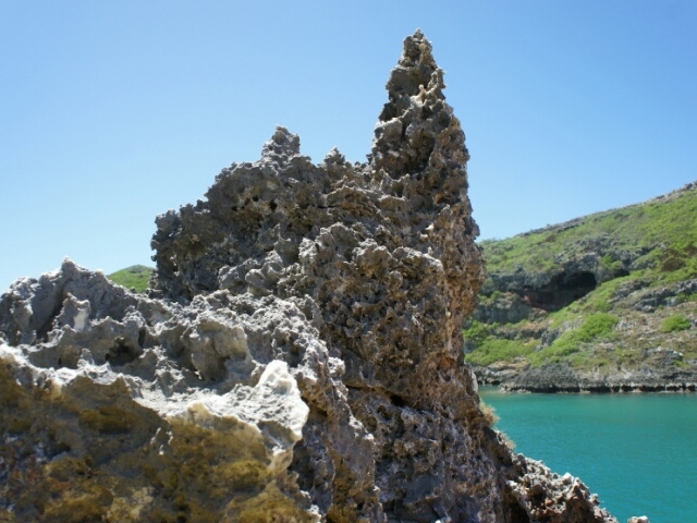 ごつごつした岩_南島