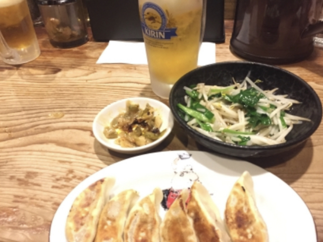 ビールと餃子_横濱家 鶴川店