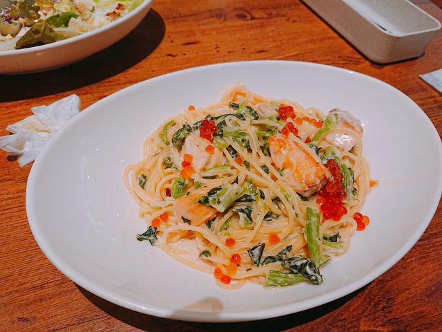 いくらクリームパスタ_ジョリーパスタ三重川越店