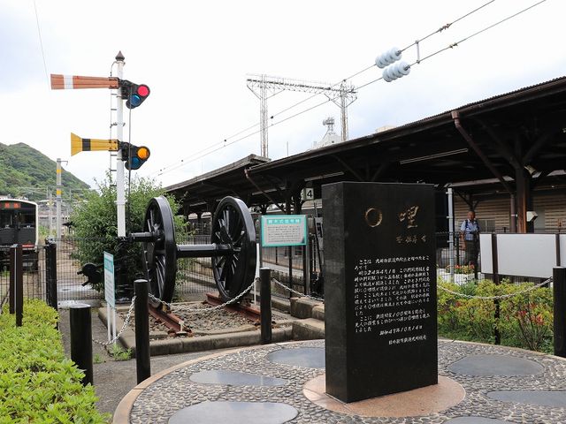 新しい0哩ポスト。_門司港駅