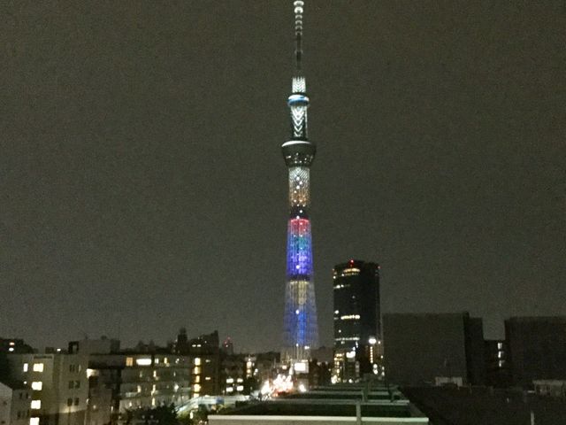 スーパーの屋上から_東京スカイツリー