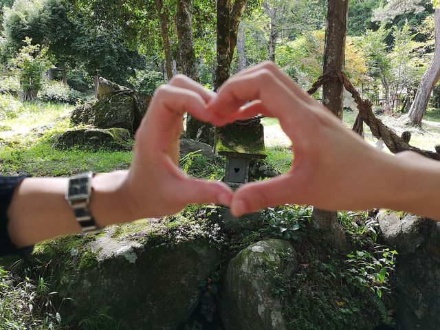 愛敬院にハートのほこらがありました!_丸森サイクリング