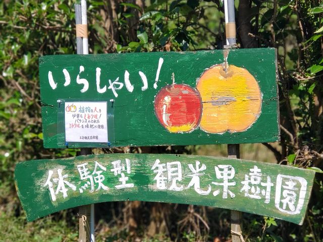 この看板を目印に_土本観光果樹園