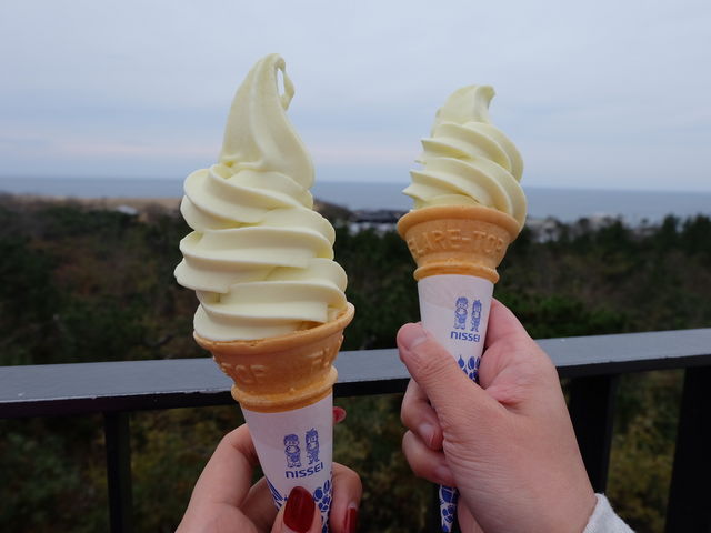 梨ソフトクリーム☆美味しい~(^^)_砂丘センター