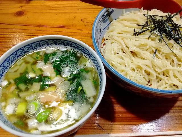 あっさりラーメンなら、塩つけ麺。細麺です!_ラーメン武藤製麺所