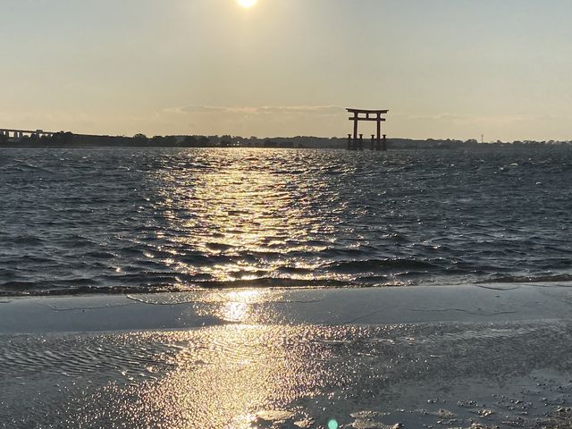 夕日_新居弁天海釣公園