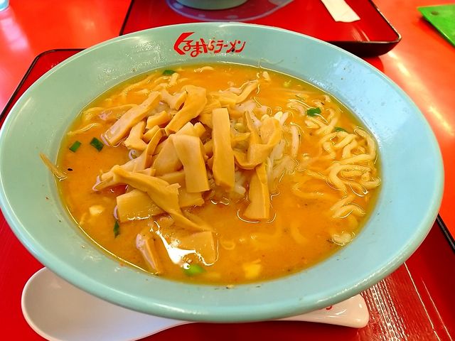 味噌メンマラーメン_くるまやラーメン宇喜田店