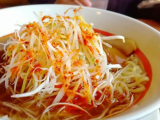 しゃきしゃきネギの辛ネギラーメン_幸楽苑 利府森郷店