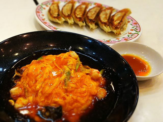 天津飯と餃子_餃子の王将 アリオ川口レストラン店