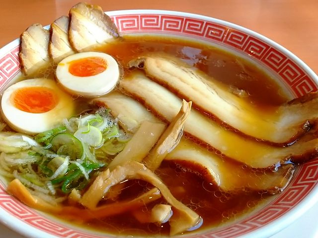 中華そばプレミアム 味玉トッピング_幸楽苑前橋石倉店